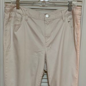 Ann Taylor factory winter white jeans curvy 14